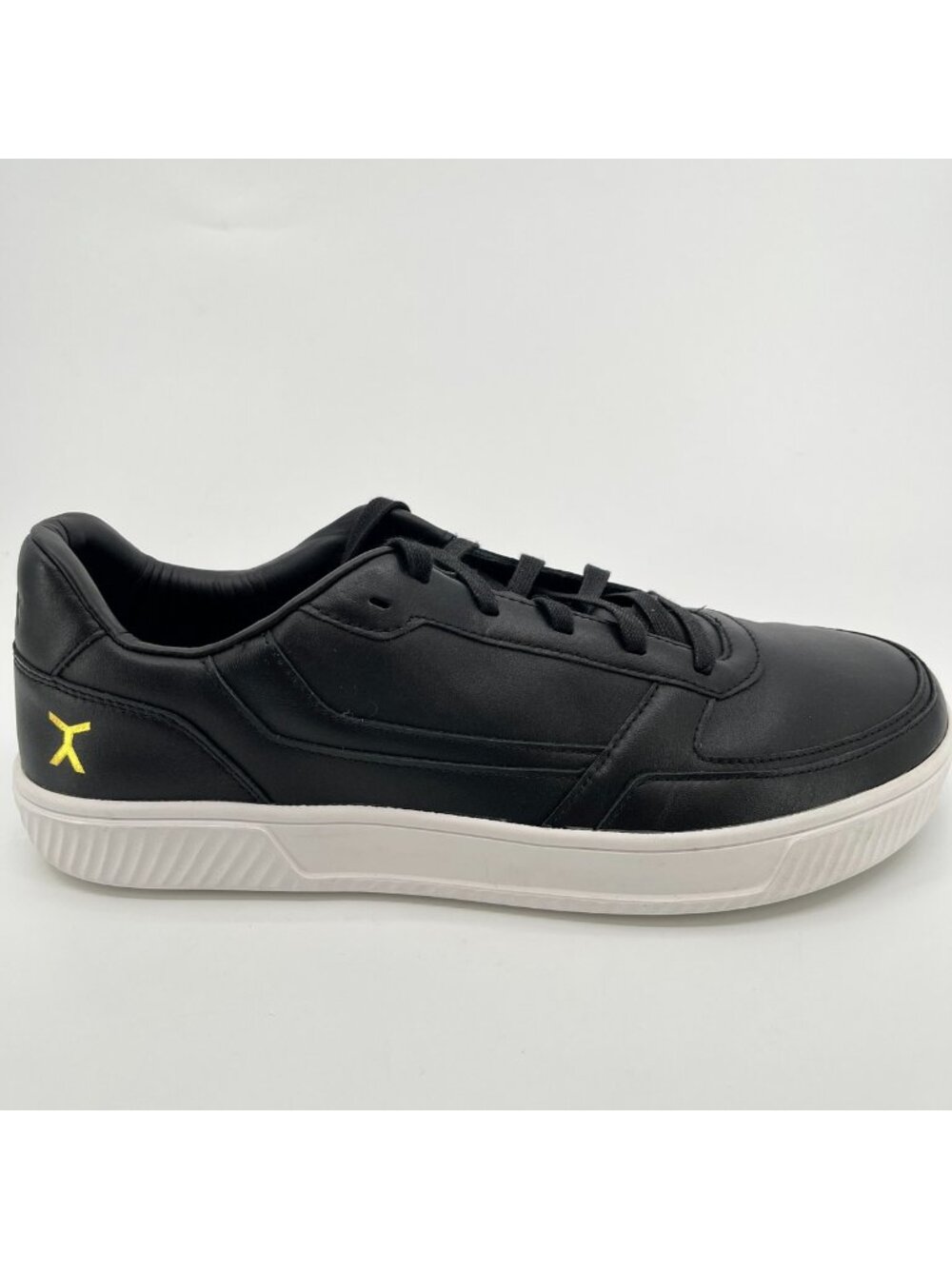 Flux Footwear Adapt Leather Trainer Black Mens Size 12.5 Athletic Shoes Sneakers